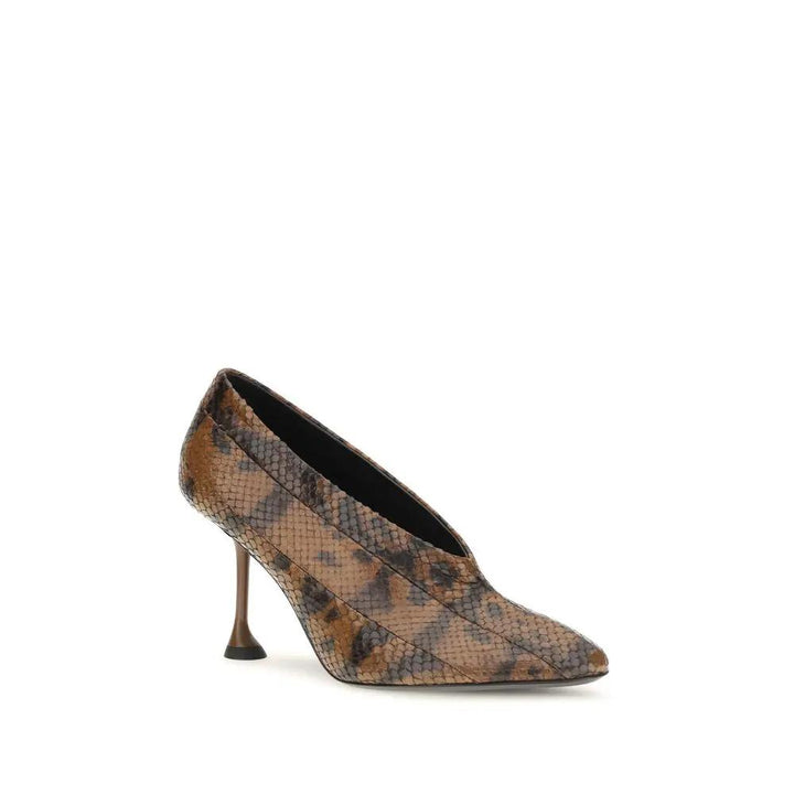 Proenza Schouler Sample Sale | Proenza Schouler Brown Calf Leather Bos Taurus High Heel Pumps - | Designer outlet