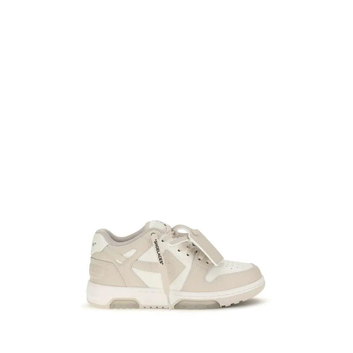 Off-White Sample Sale | Off-White Beige Calf Leather Bos Taurus Low Top Sneakers - | Designer outlet
