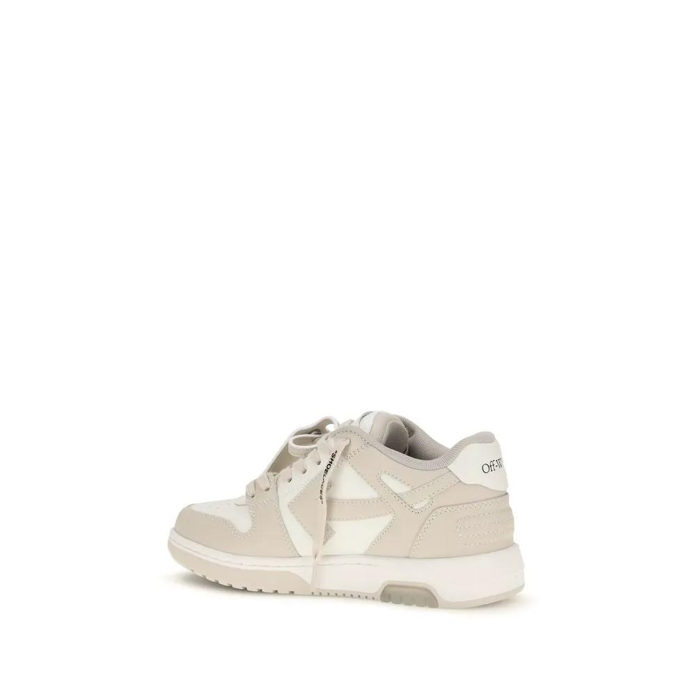 Off-White Sample Sale | Off-White Beige Calf Leather Bos Taurus Low Top Sneakers - | Designer outlet