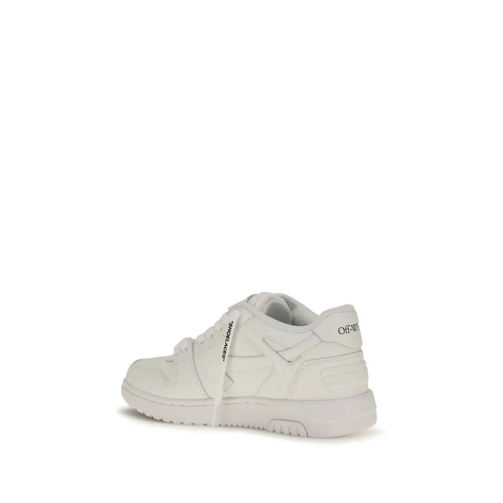 Off-White Sample Sale | Off-White White Calf Leather Bos Taurus Low Top Sneakers - | Designer outlet