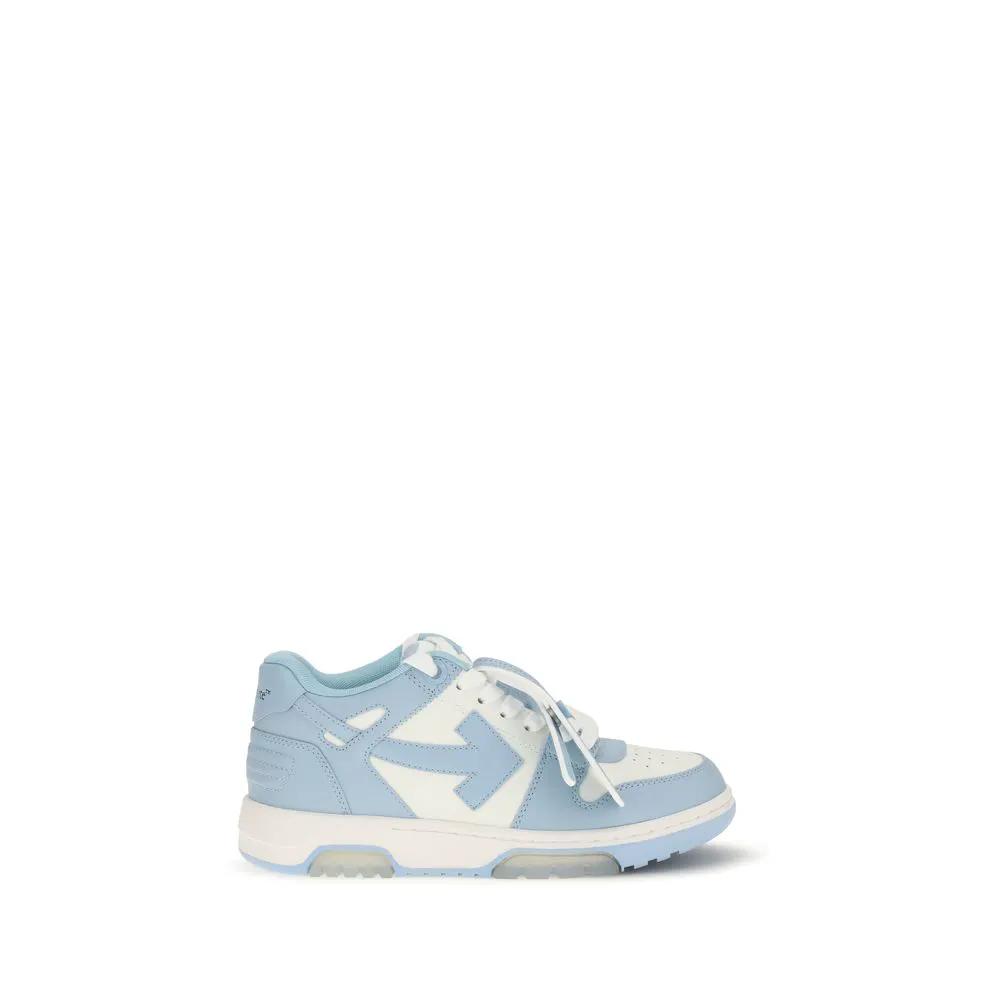 Off-White Sample Sale | Off-White Blue Calf Leather Bos Taurus Sneakers - | Designer outlet