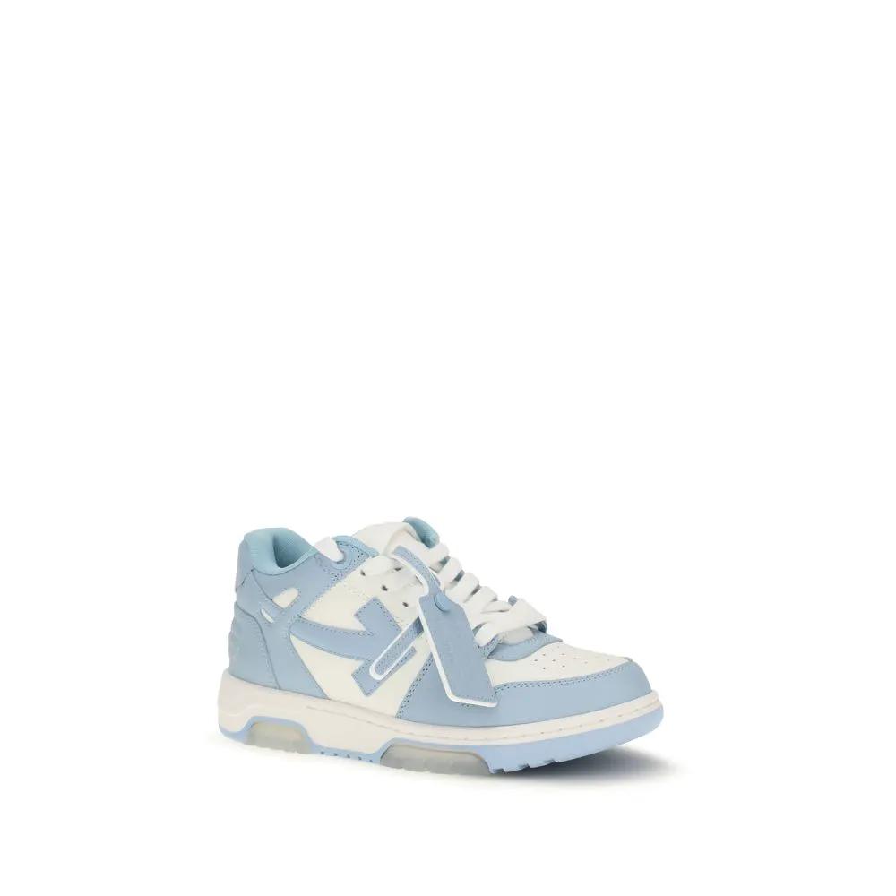 Off-White Sample Sale | Off-White Blue Calf Leather Bos Taurus Sneakers - | Designer outlet