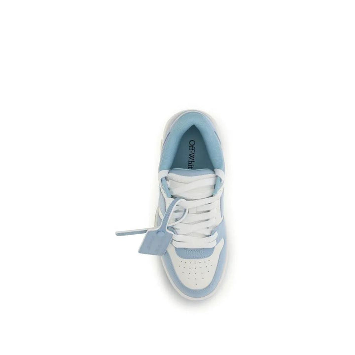 Off-White Sample Sale | Off-White Blue Calf Leather Bos Taurus Sneakers - | Designer outlet