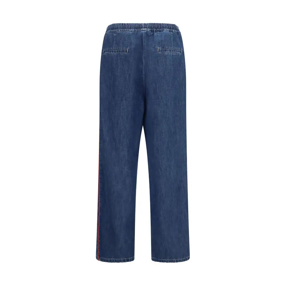 Valentino Garavani Sample Sale | Valentino Garavani Blue Polyester Casual Pants - | Designer outlet