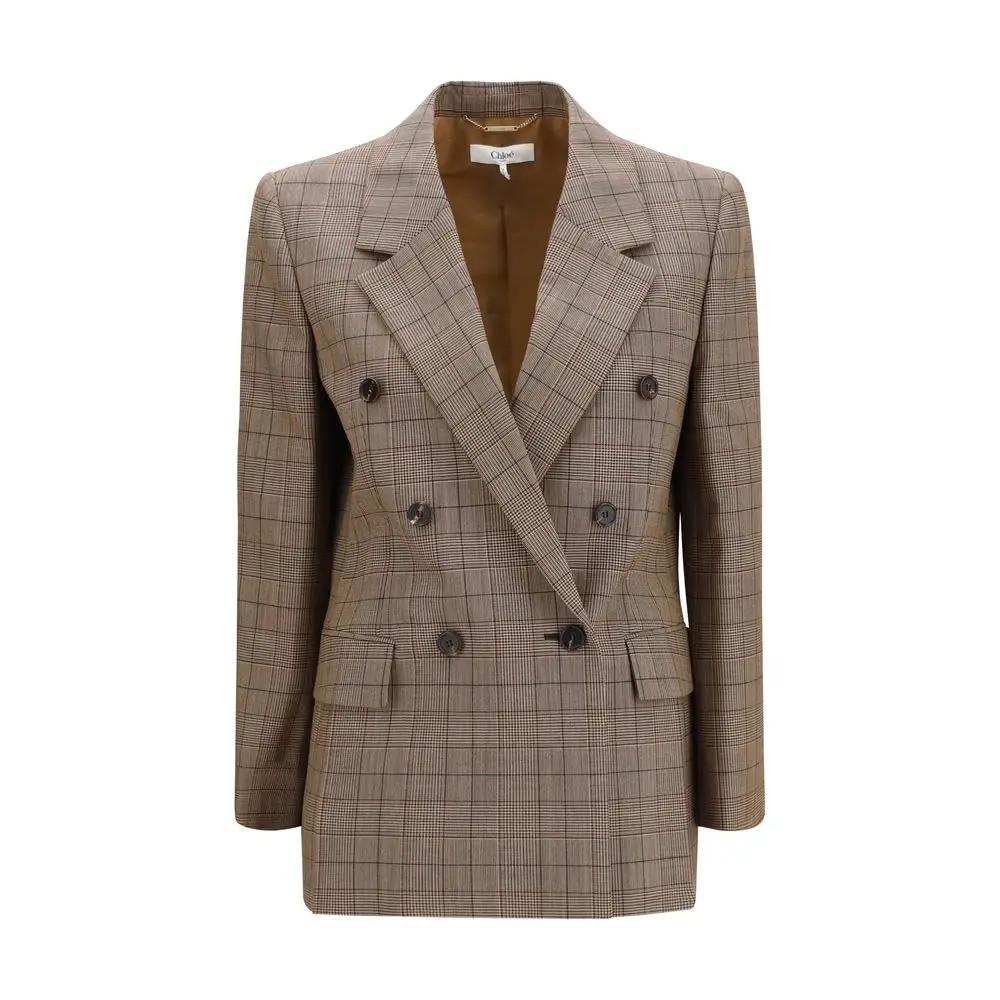 Chloé Beige Wool Oves Aries Blazer