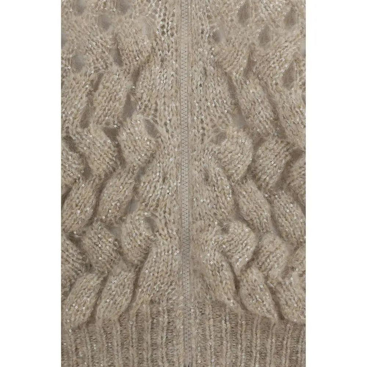 Brunello Cucinelli Beige Wool Oves Aries Cardigan