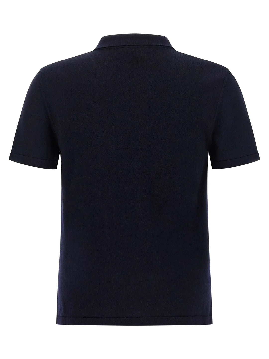 A.P.C. Blue Virgin Wool Polo Shirt
