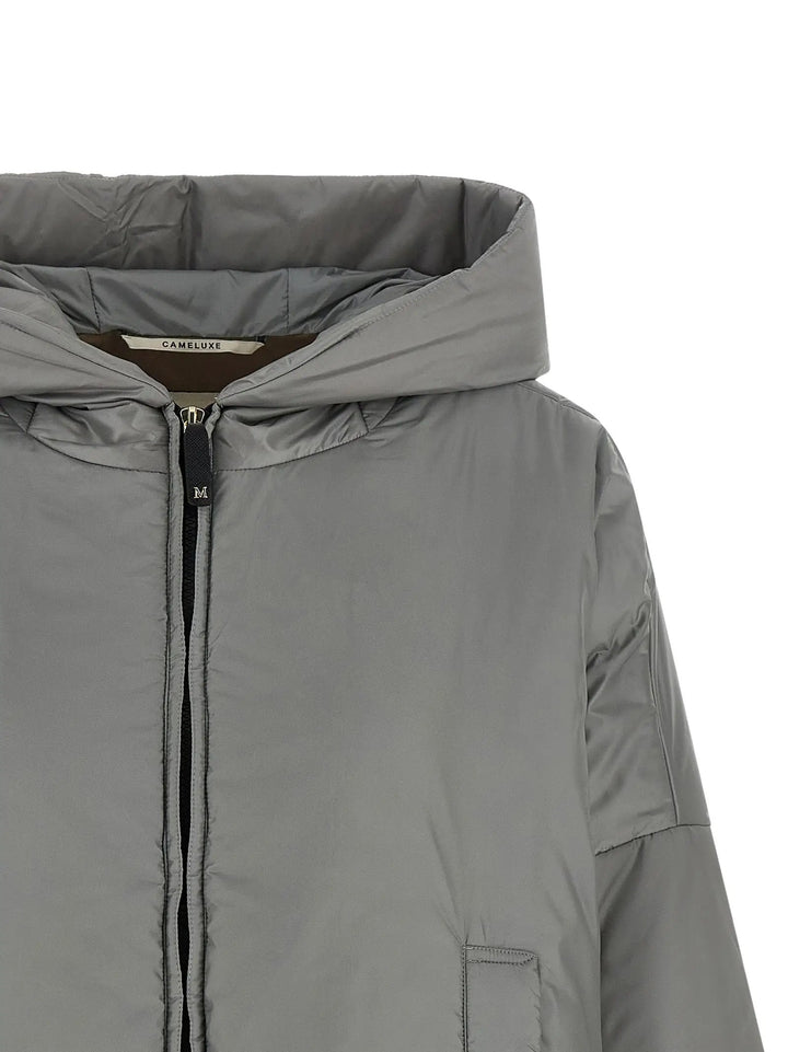 Max Mara Gray Polyester Shell Jacket