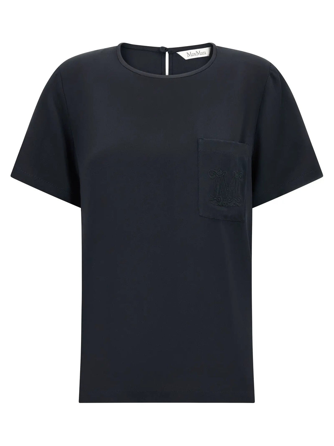 Max Mara Black Silk Blouse