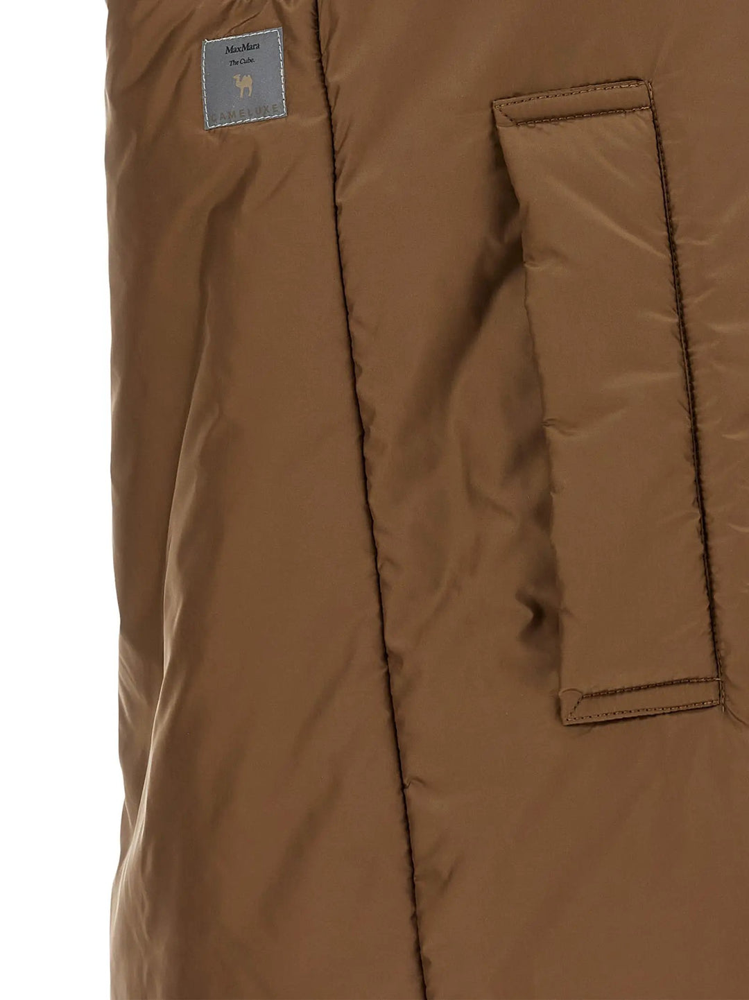 Max Mara Brown Polyester Sleeveless Jacket