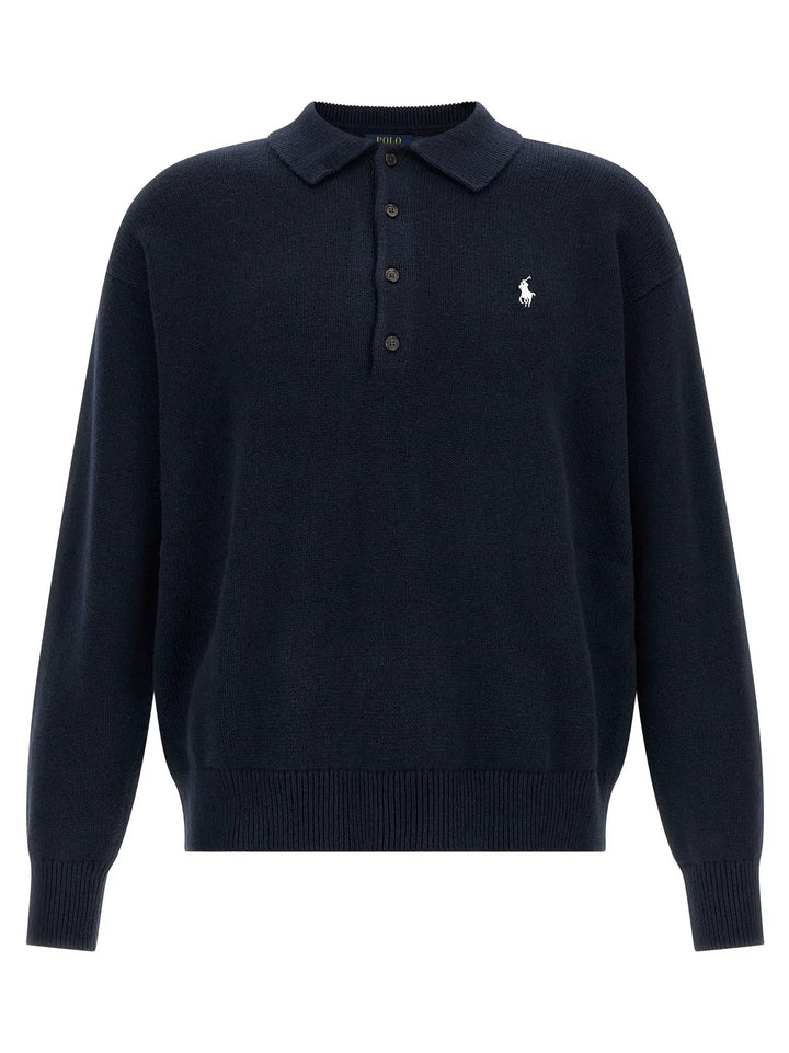 Polo Ralph Lauren Blue Cotton Cardigan