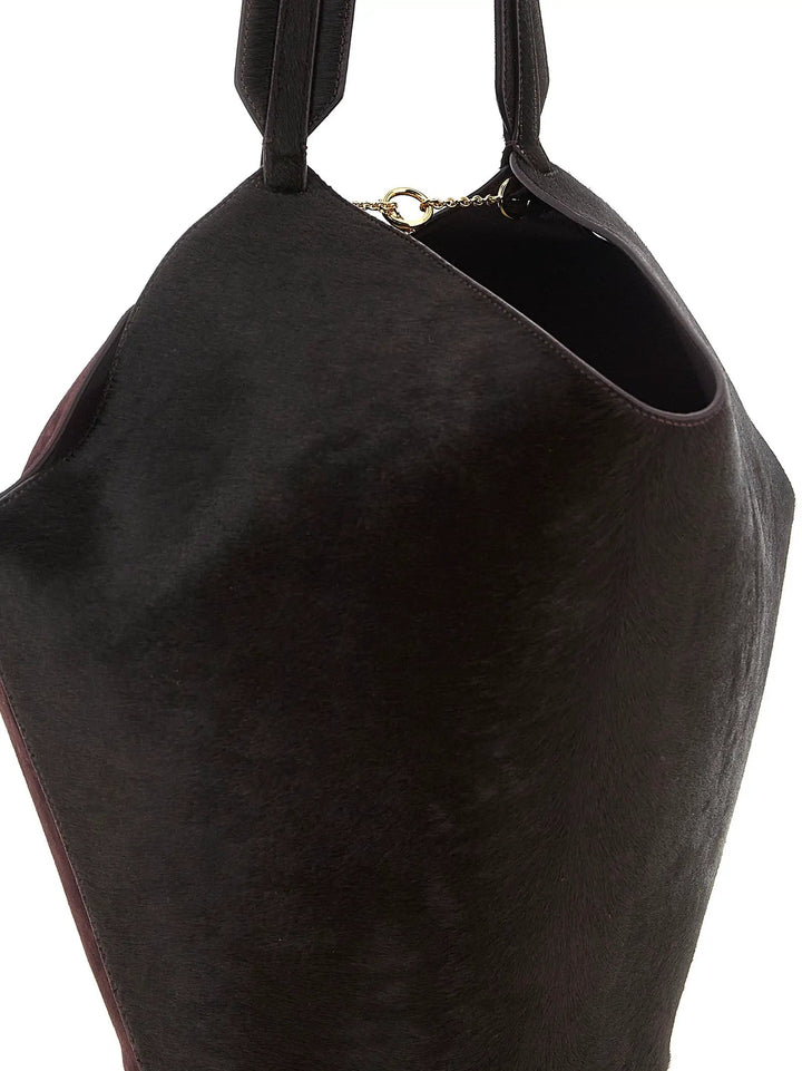 Khaite Sample Sale | Khaite Bordeaux Calfskin Tote Bag - | Designer outlet