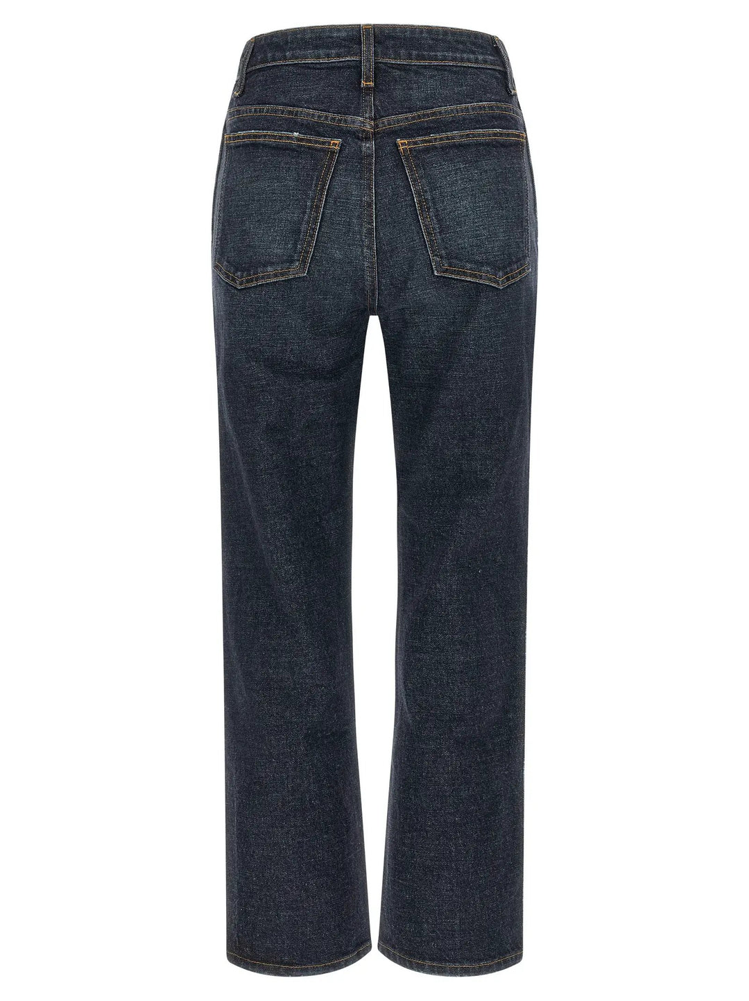Khaite Blue Cotton Flared Jeans