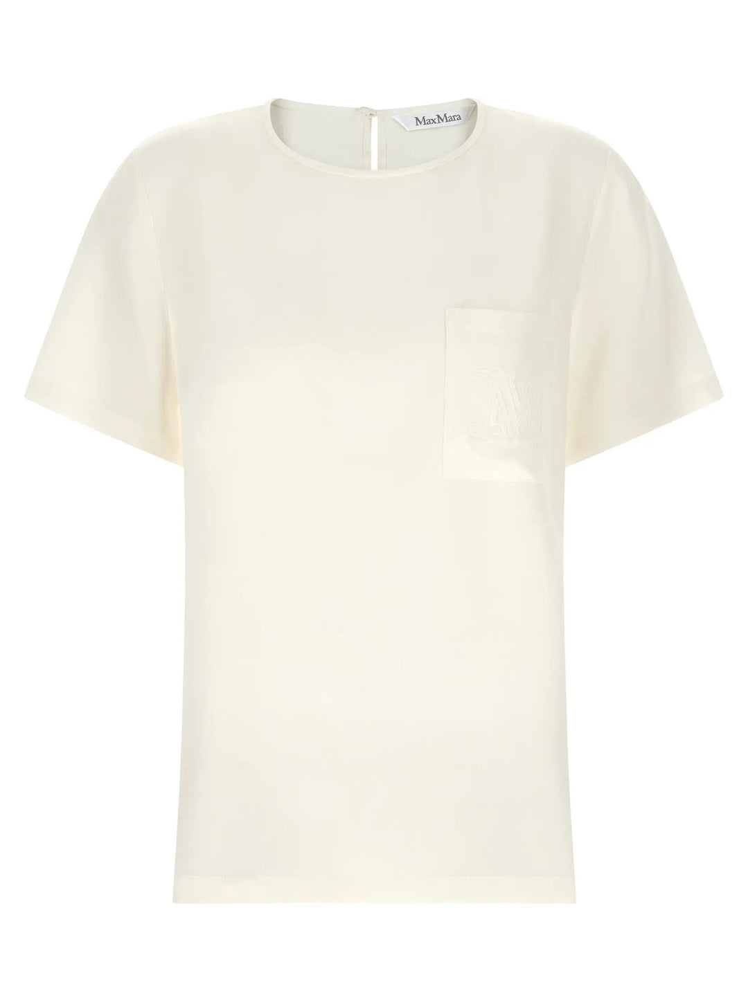 Max Mara White Silk Blouse