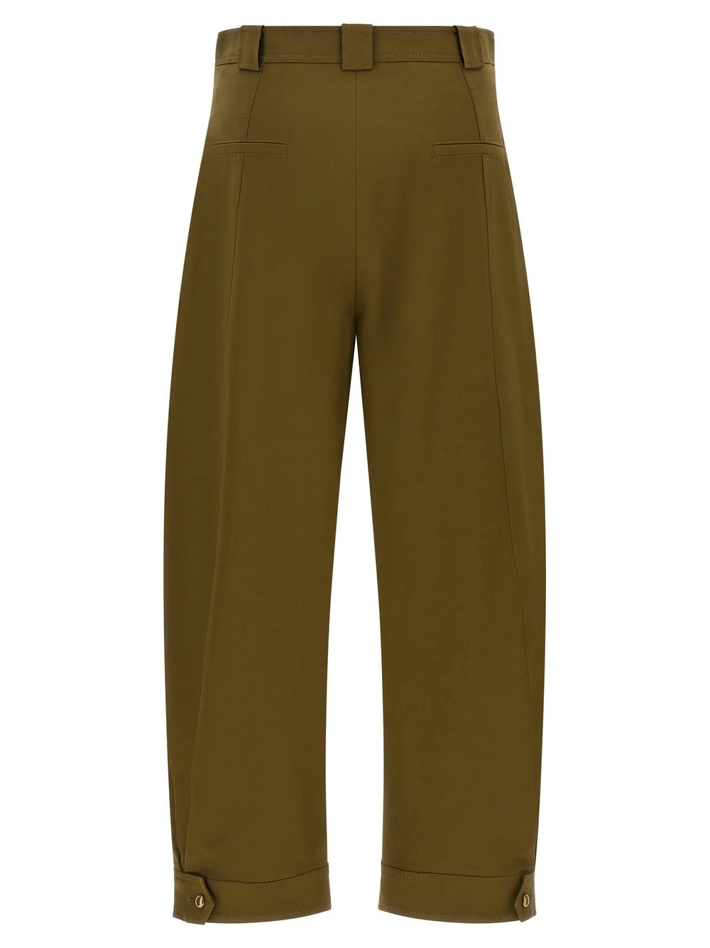 Max Mara Sample Sale | Max Mara Bicolor Cotton Cropped Pants - | Designer outlet