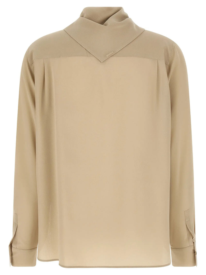 Max Mara Beige Silk Blouse
