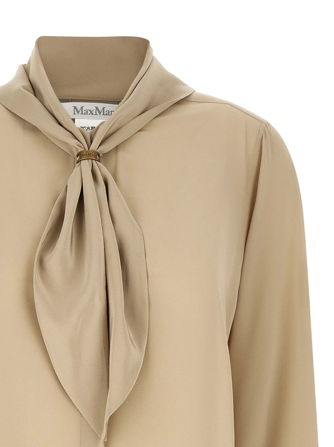 Max Mara Beige Silk Blouse