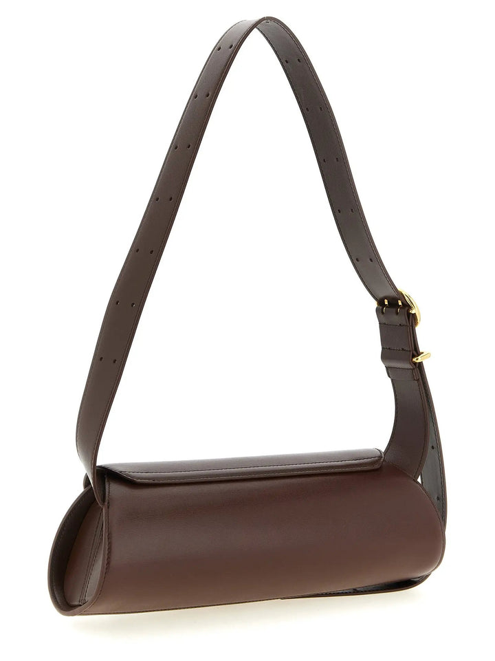 Jil Sander Brown Calfskin Shoulder Bag