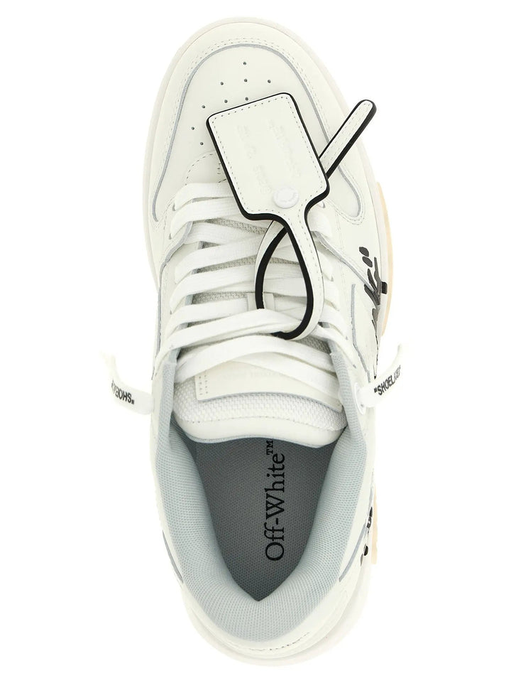 Off-White Bicolor Calfskin Athletic Sneakers