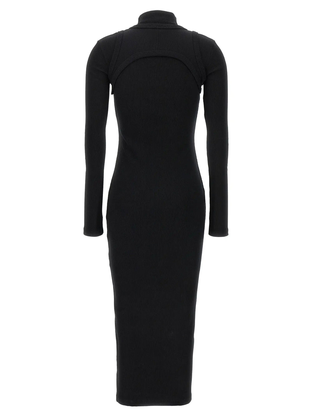 Off-White Sample Sale | Off-White Black Cotton Midi Dress - | Designer outlet