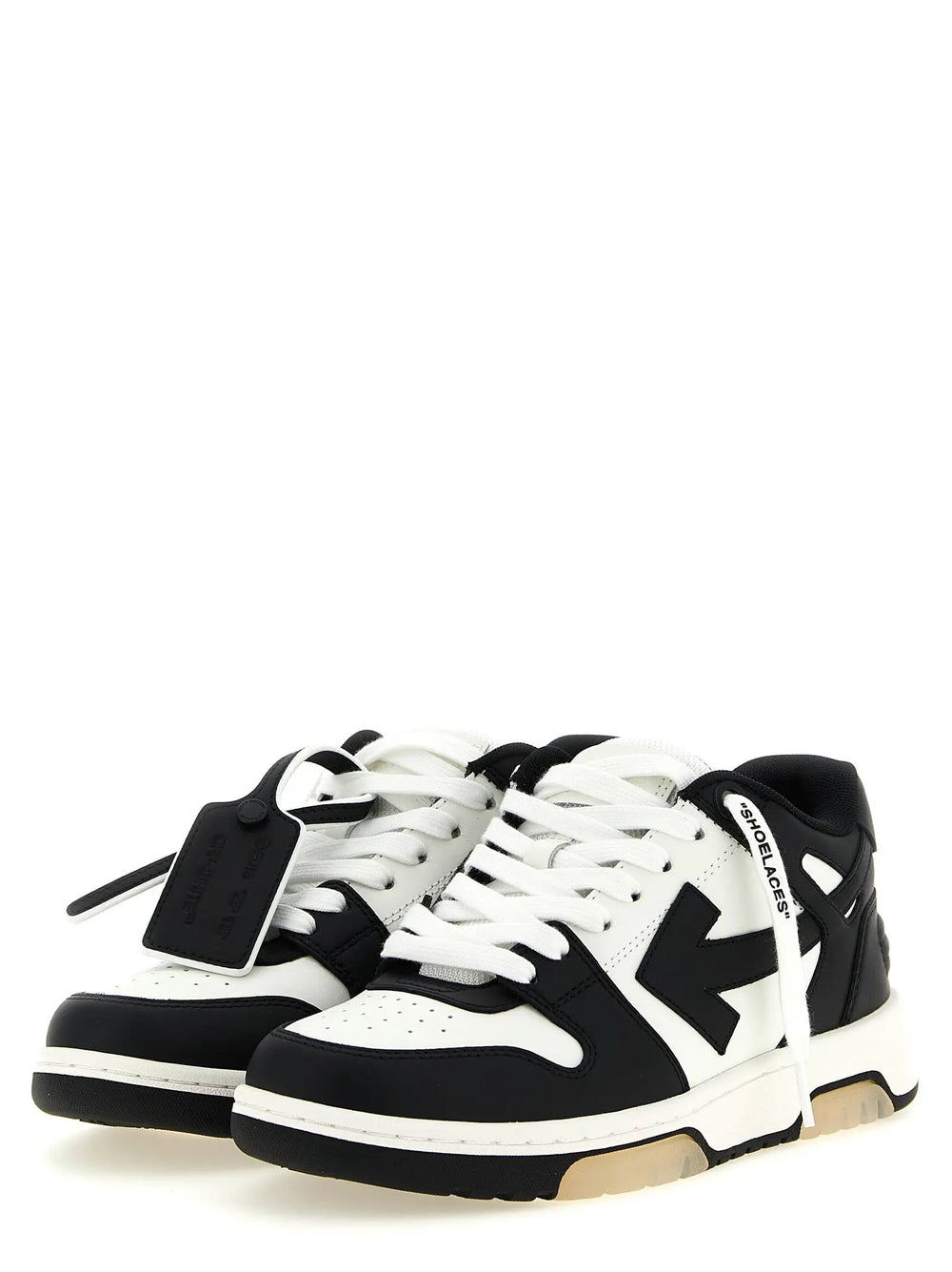 Off-White Sample Sale | Off-White Bicolor Calfskin Low Top Sneakers - | Designer outlet