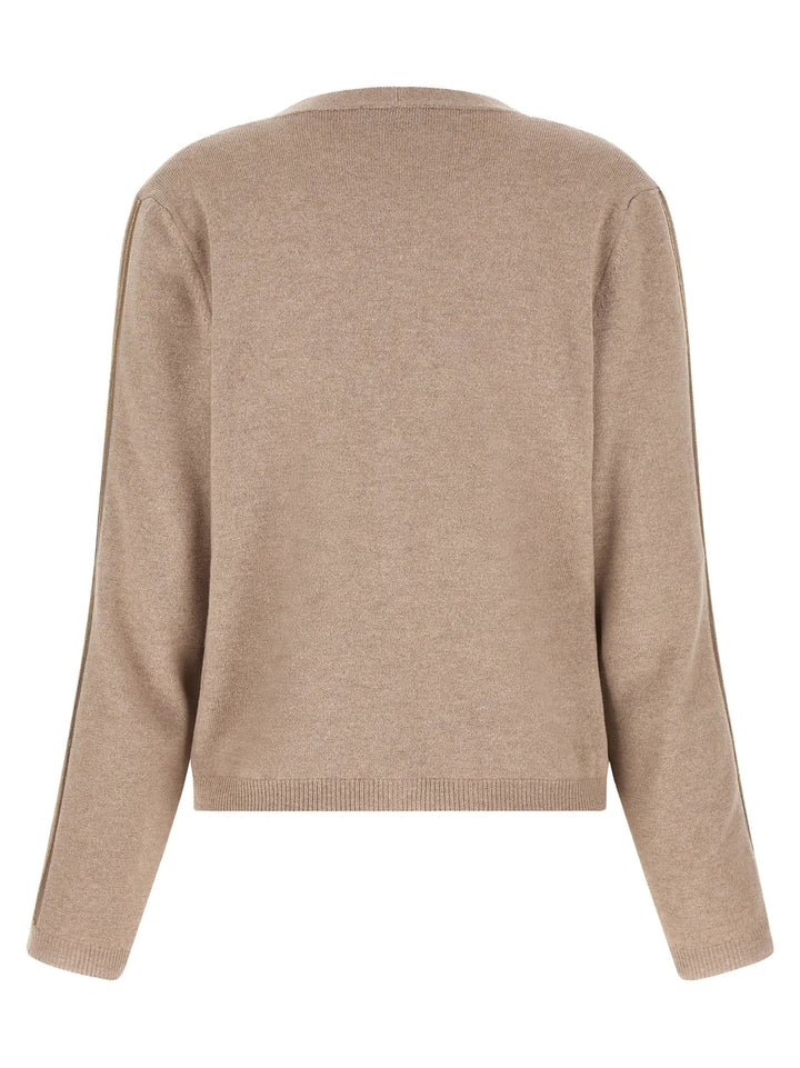 Fabiana Filippi Beige Virgin Wool Cardigan