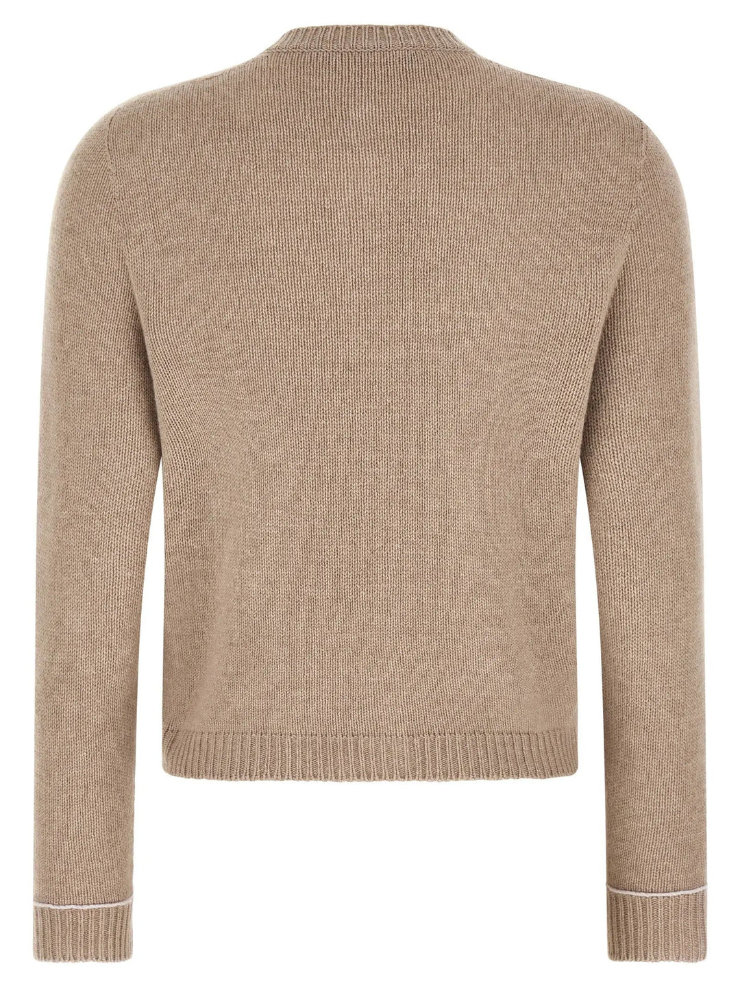Fabiana Filippi Beige Virgin Wool Cardigan
