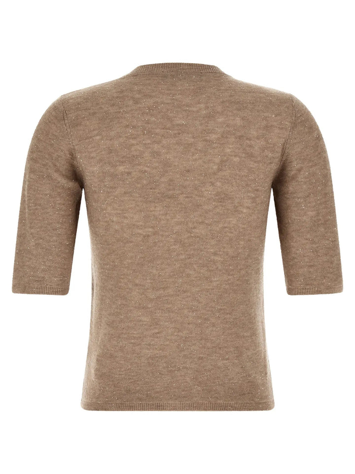 Fabiana Filippi Beige Wool T-Shirt