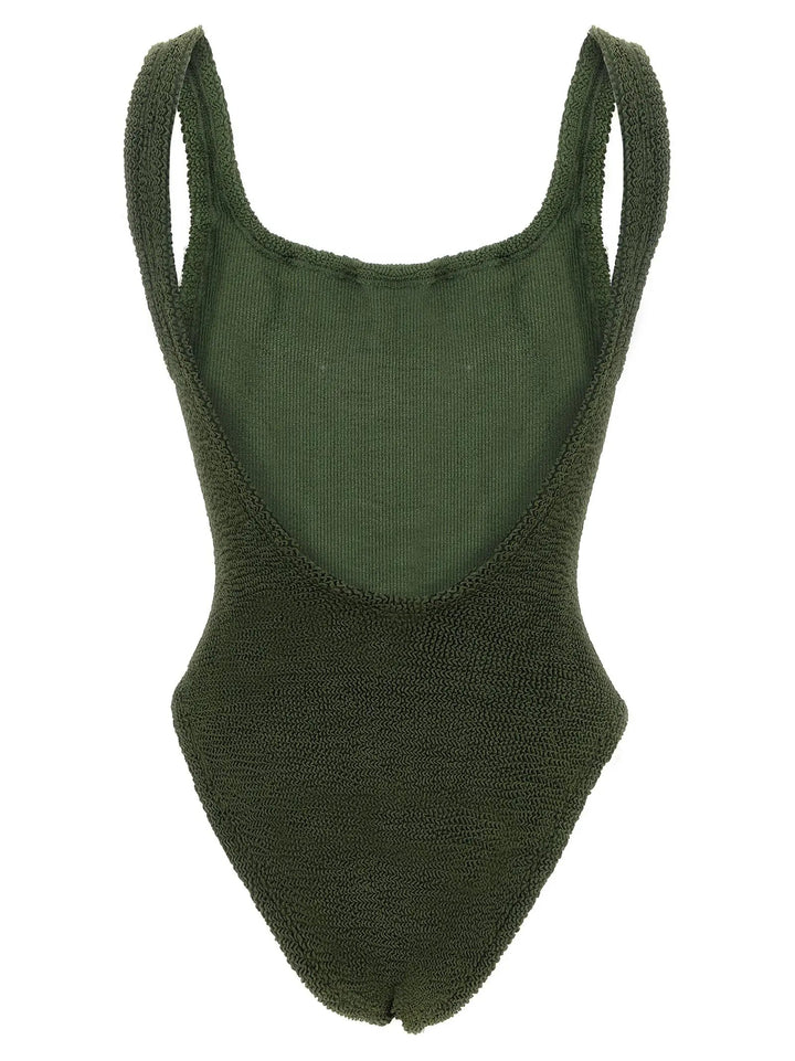 Hunza G Bicolor Polyamide One-Piece Swimsuit