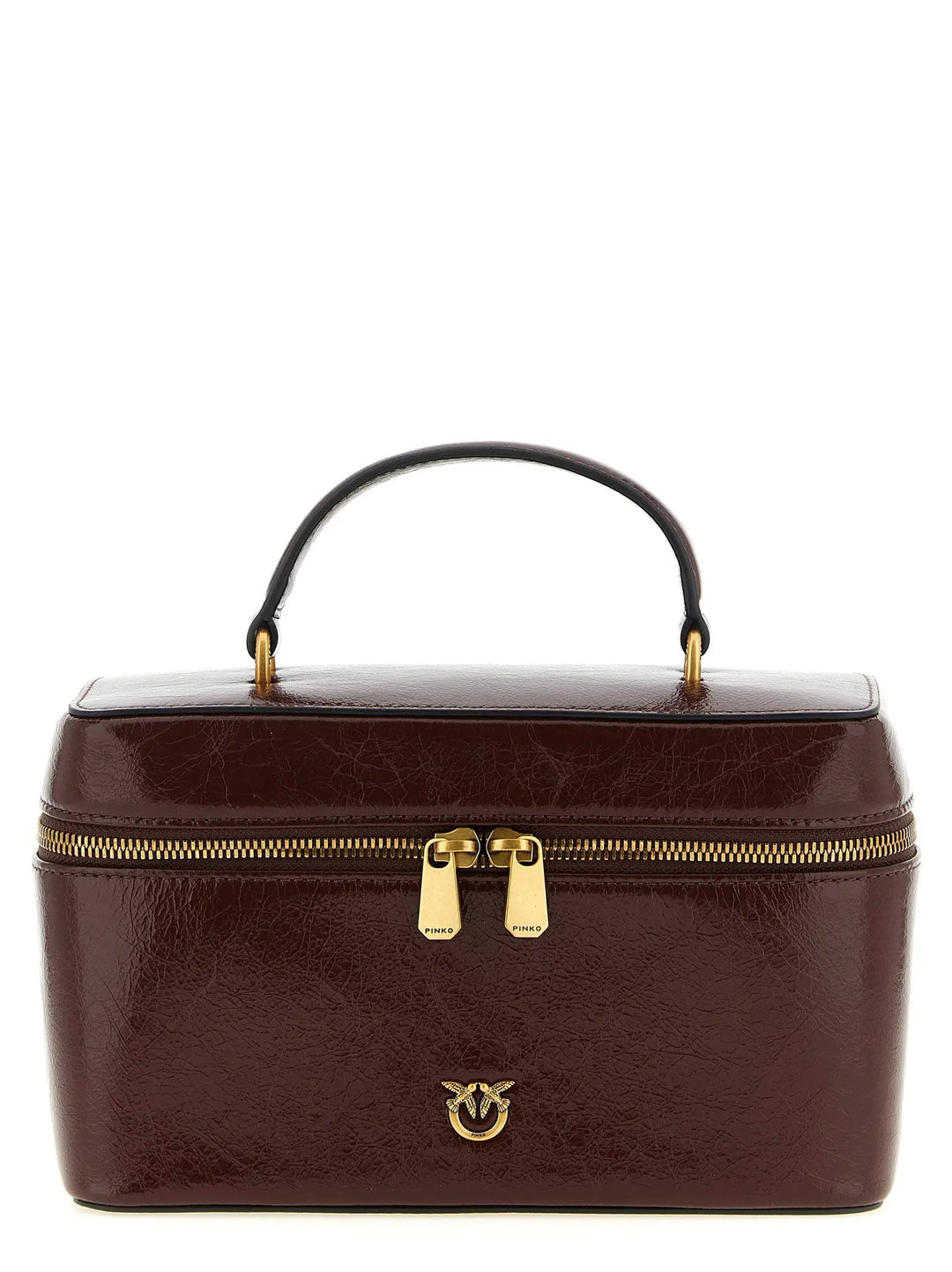 PINKO Brown Calfskin Handbag