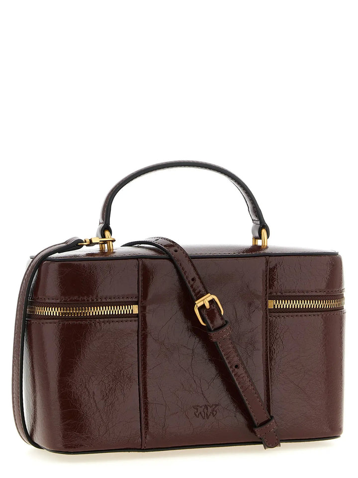 PINKO Brown Calfskin Handbag