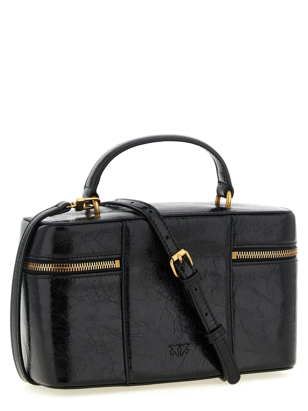 PINKO Black Calfskin Handbag