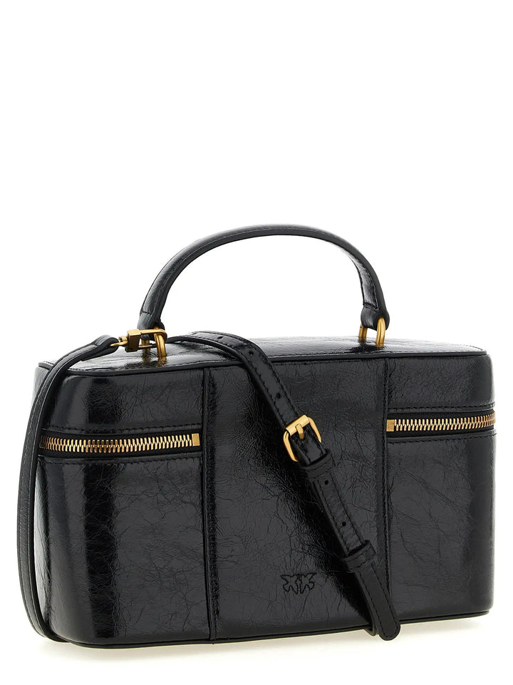 PINKO Black Calfskin Handbag