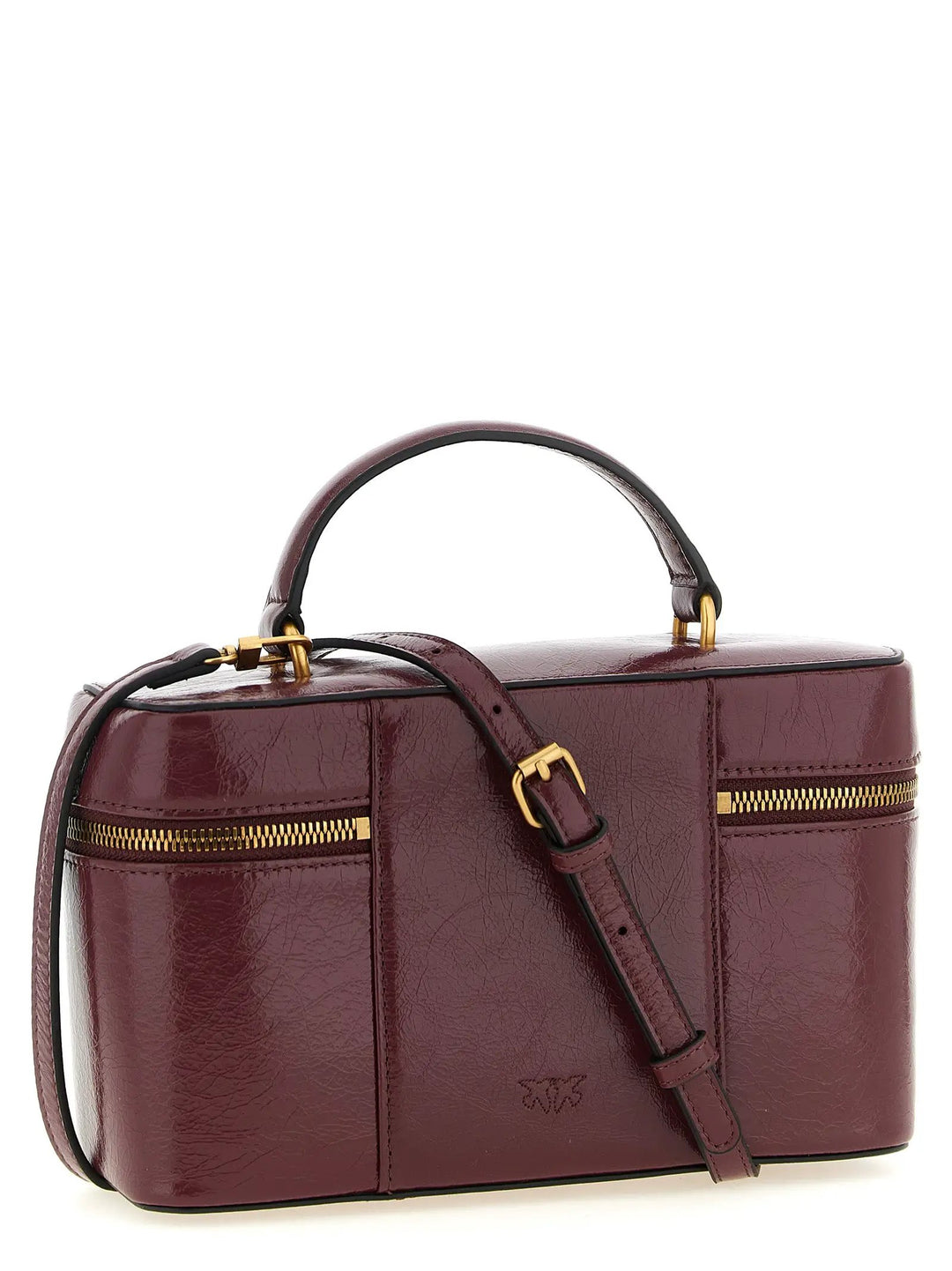 PINKO Bordeaux Calfskin Handbag