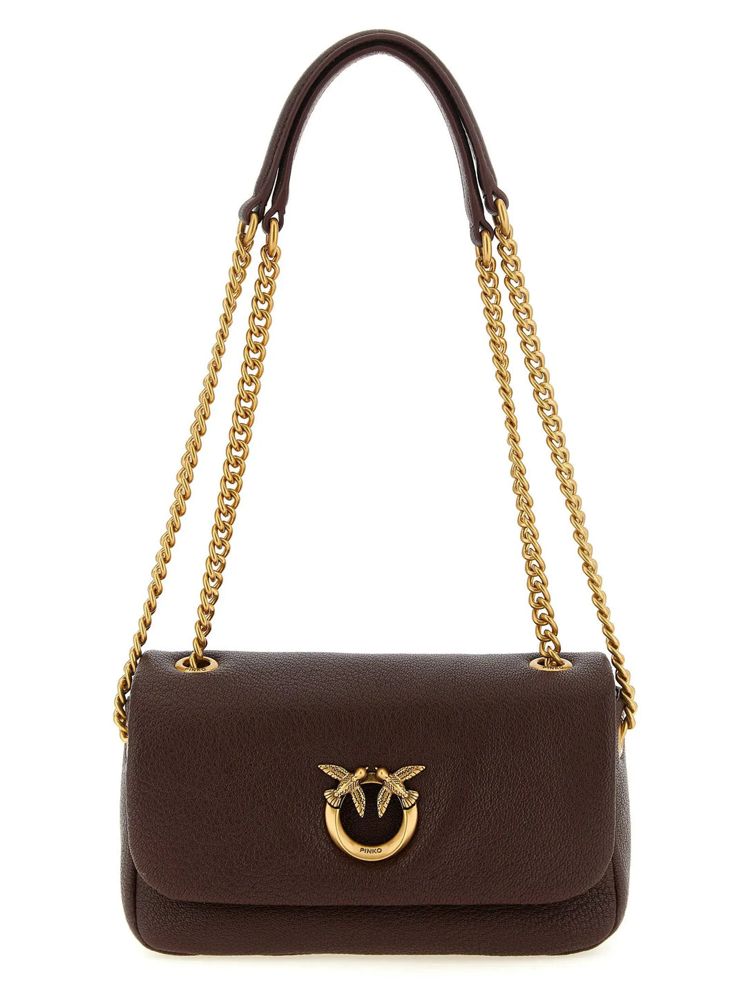 PINKO Sample Sale | PINKO Brown Lamb Leather Shoulder Bag - | Designer outlet