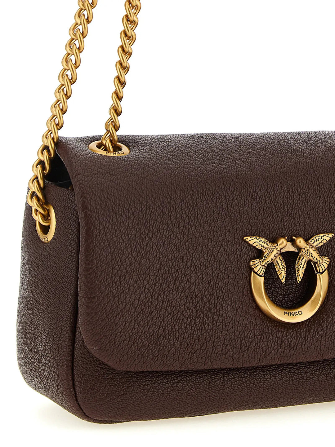 PINKO Sample Sale | PINKO Brown Lamb Leather Shoulder Bag - | Designer outlet