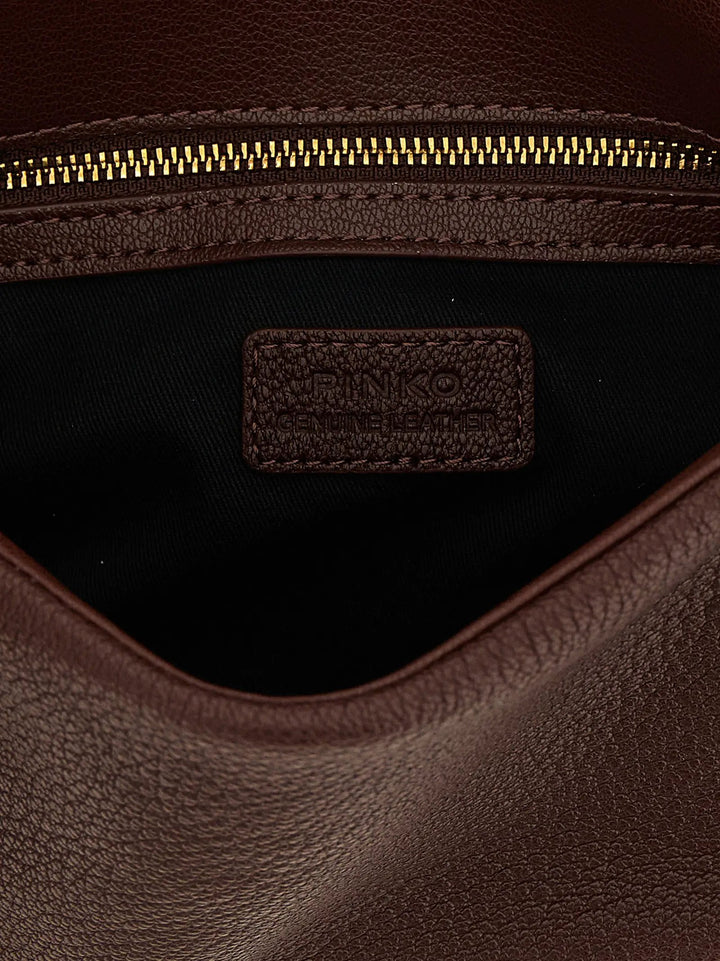 PINKO Sample Sale | PINKO Brown Lamb Leather Shoulder Bag - | Designer outlet