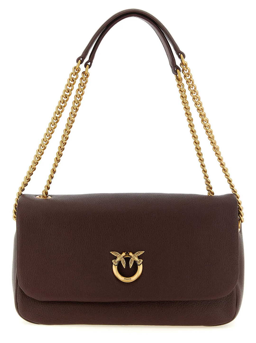 PINKO Sample Sale | PINKO Brown Lamb Leather Shoulder Bag - | Designer outlet
