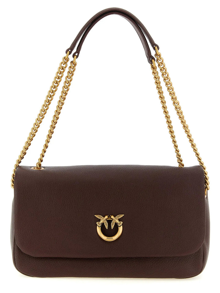 PINKO Sample Sale | PINKO Brown Lamb Leather Shoulder Bag - | Designer outlet