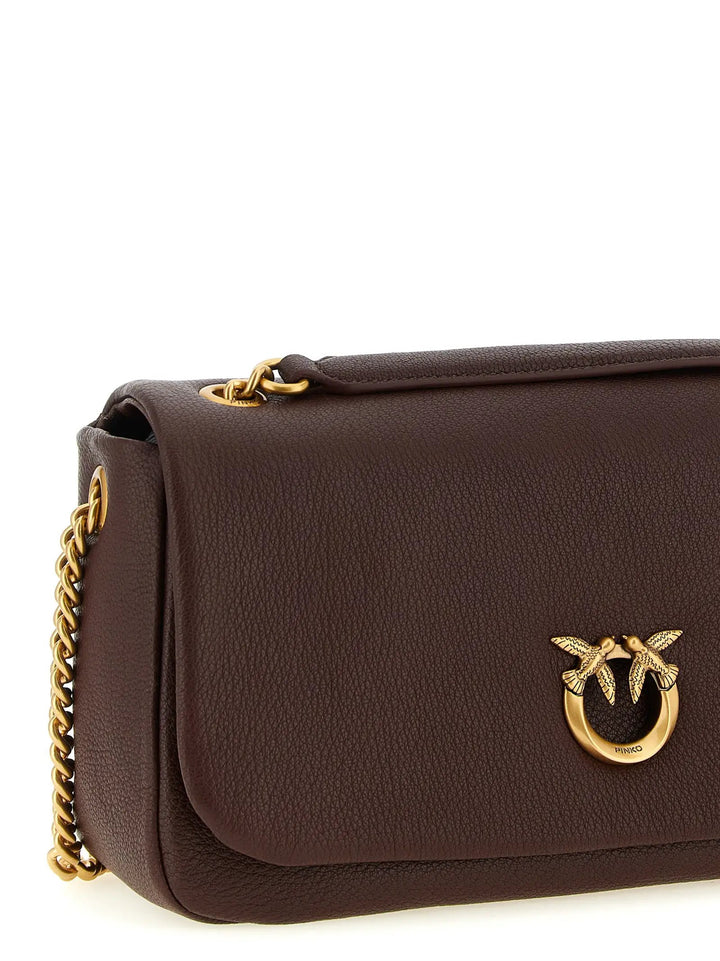 PINKO Sample Sale | PINKO Brown Lamb Leather Shoulder Bag - | Designer outlet