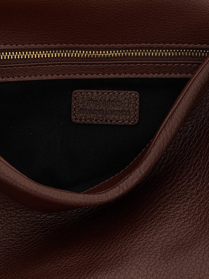 PINKO Sample Sale | PINKO Brown Lamb Leather Shoulder Bag - | Designer outlet