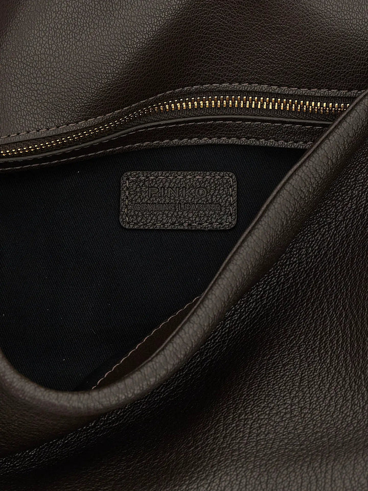 PINKO Sample Sale | PINKO Brown Lamb Leather Shoulder Bag - | Designer outlet