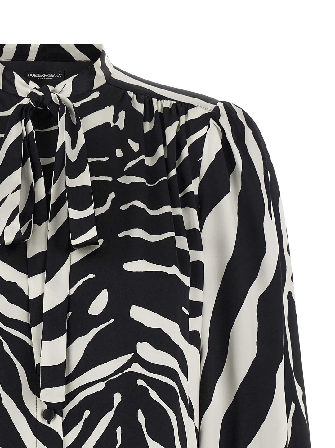 Dolce &amp; Gabbana Bicolor Silk Blouse