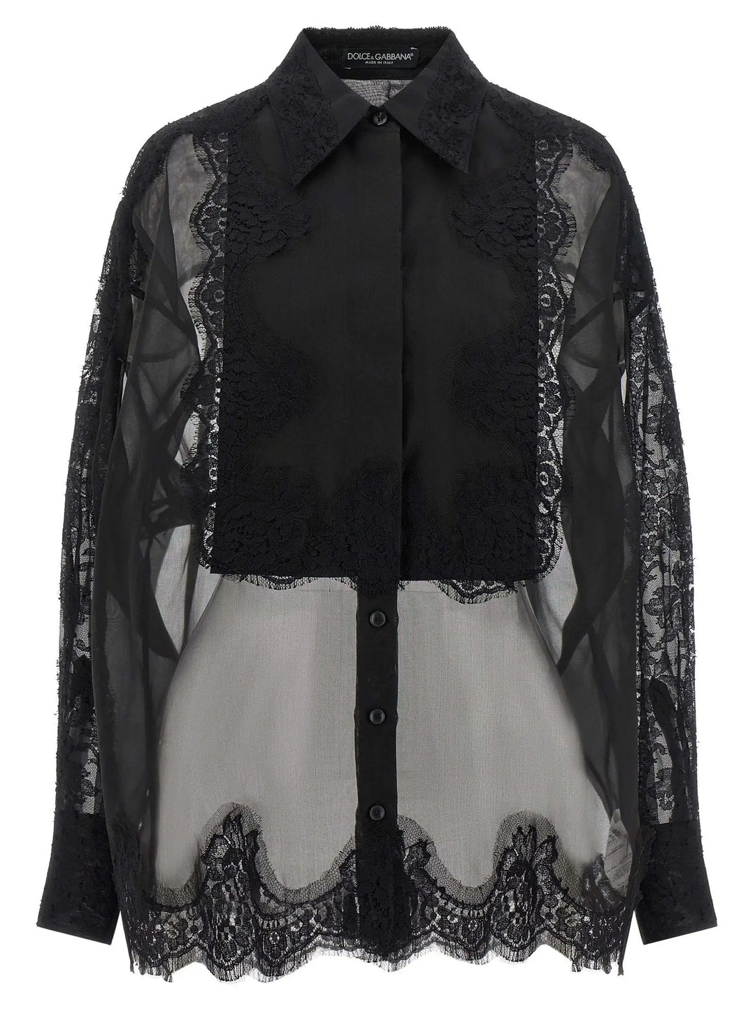 Dolce &amp; Gabbana Black Silk Blouse