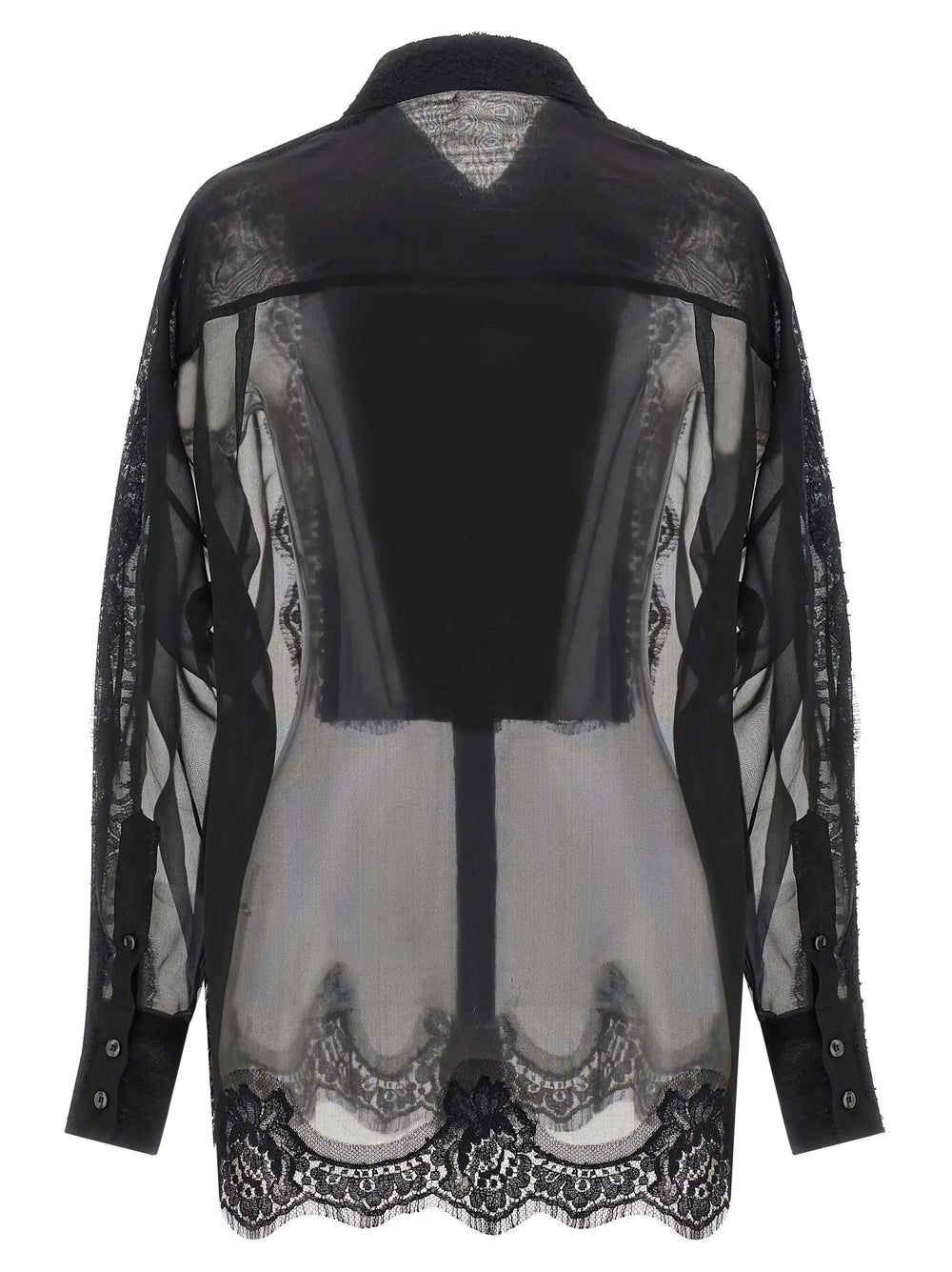 Dolce & Gabbana Sample Sale | Dolce & Gabbana Black Silk Blouse - | Designer outlet