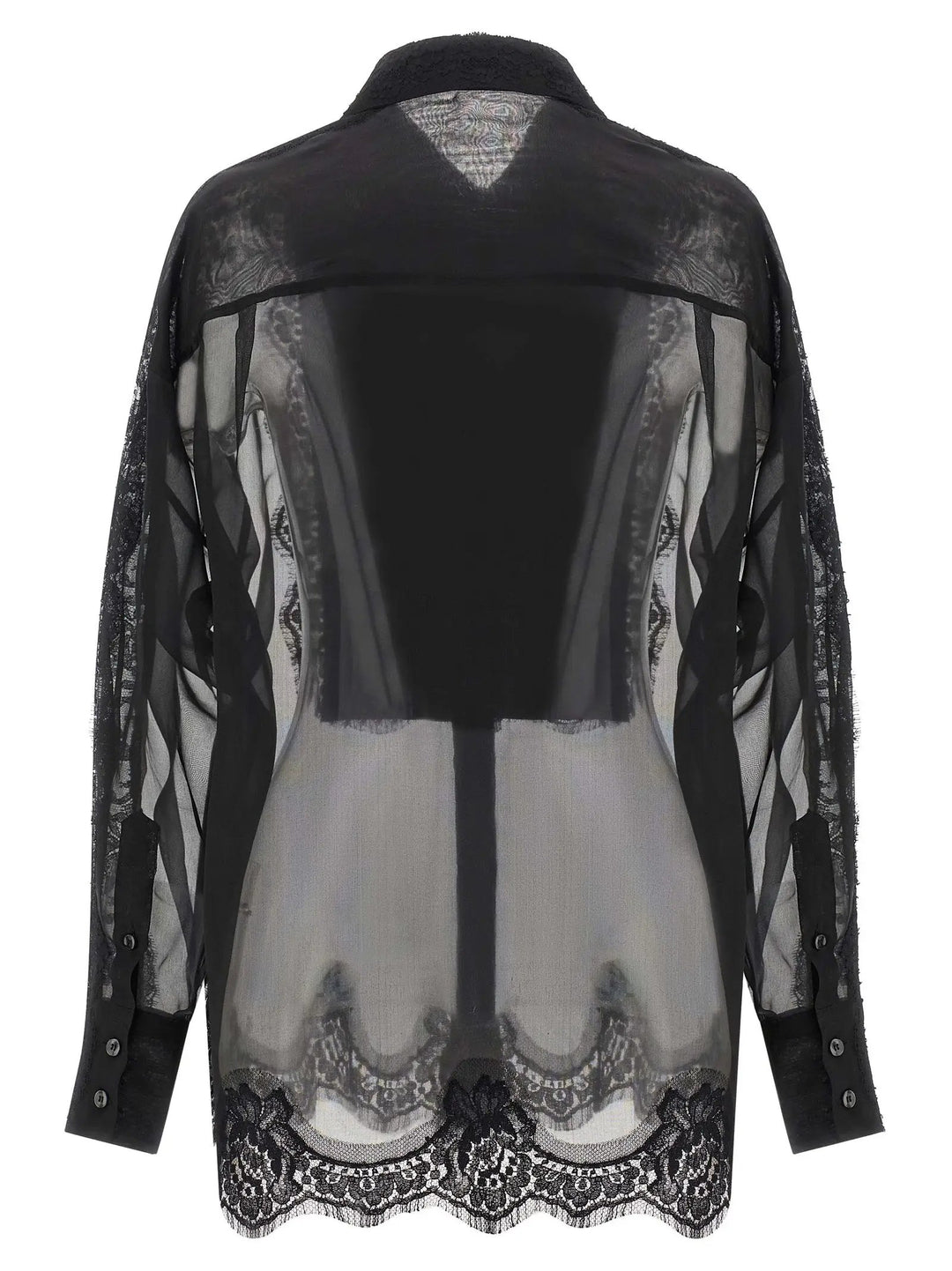 Dolce &amp; Gabbana Black Silk Blouse