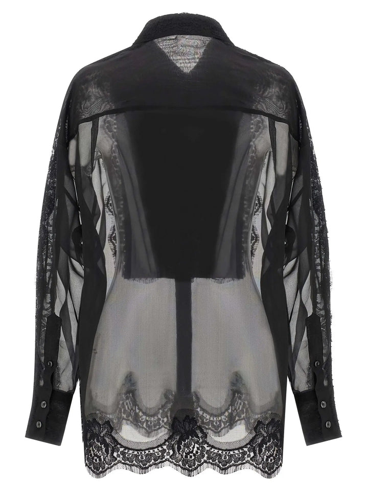 Dolce &amp; Gabbana Black Silk Blouse