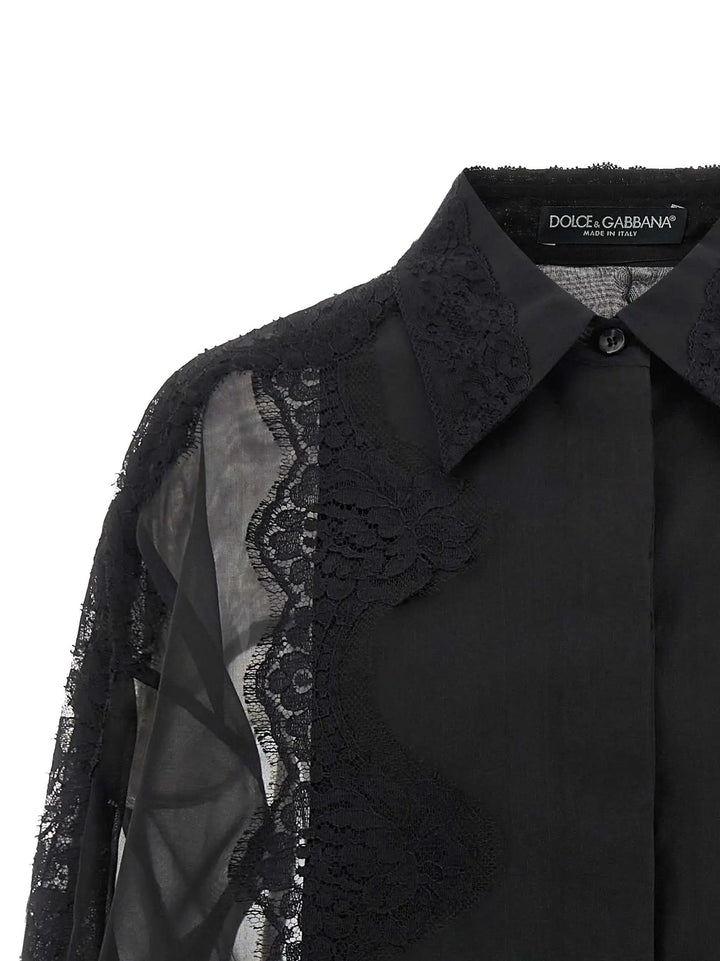 Dolce &amp; Gabbana Black Silk Blouse
