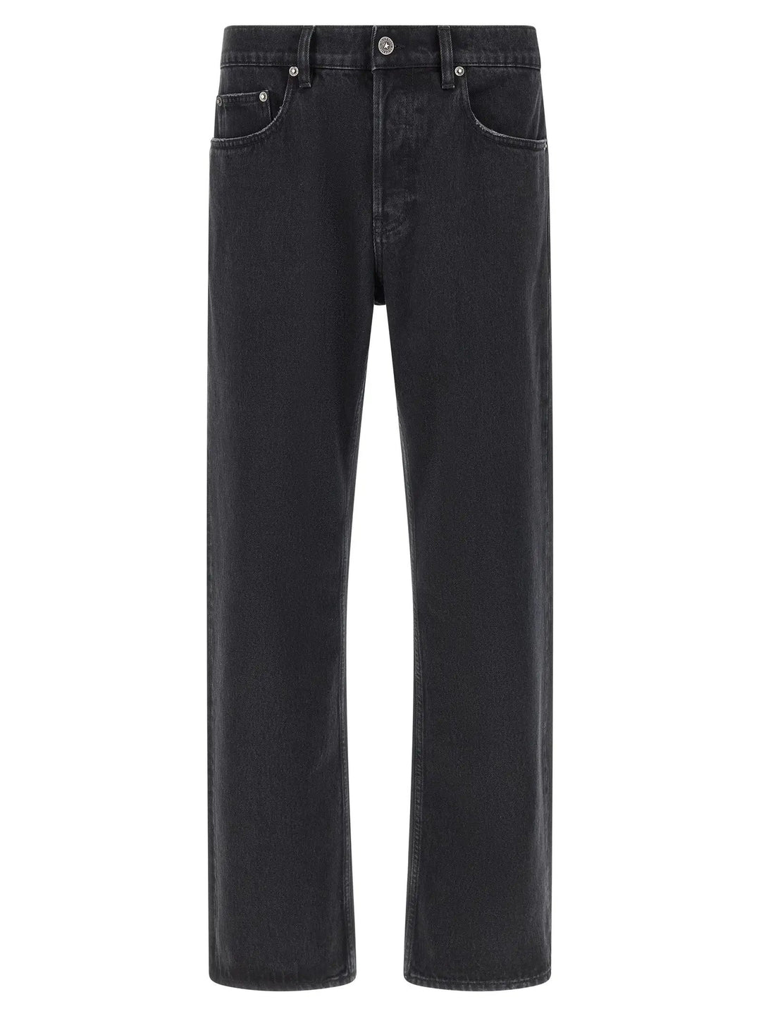 Golden Goose Black Cotton Straight-Leg Jeans