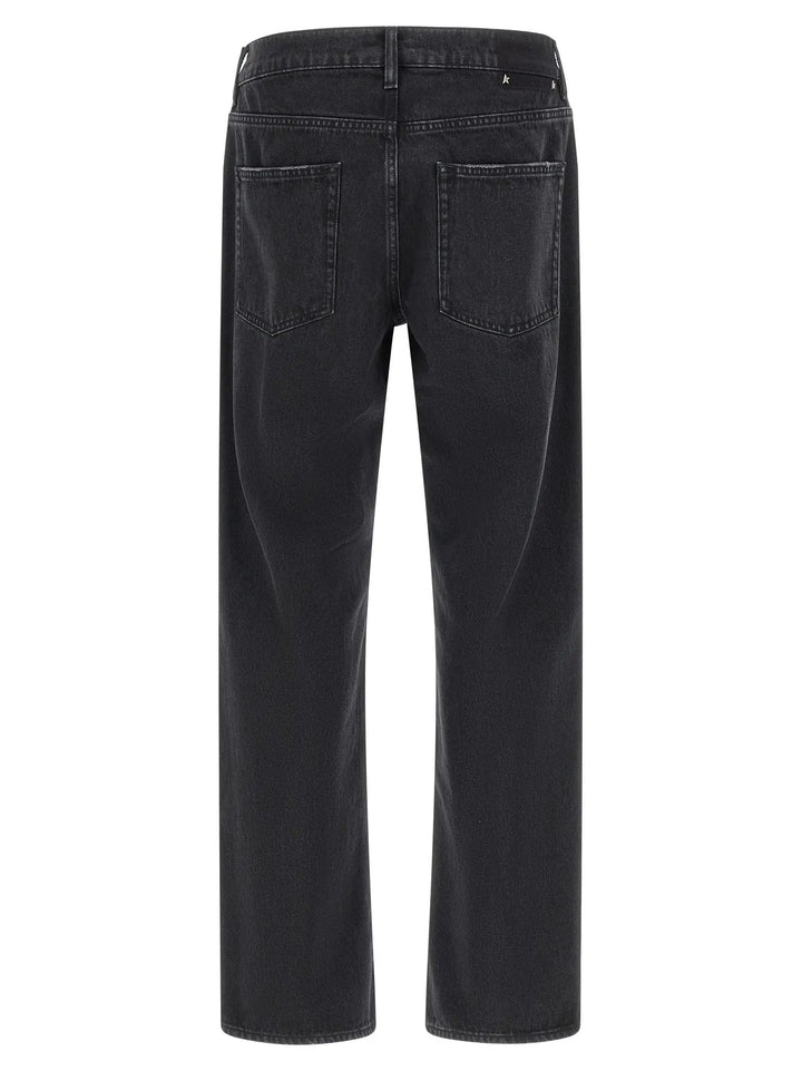 Golden Goose Black Cotton Straight-Leg Jeans